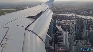 Goaround while landing at London City Airport in a KLM Embraer E190 [upl. by Naget]