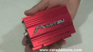 Red 2 Channel 300 Watt Car Audio Amplifier Motorcycle Amp Amps [upl. by Derwin]