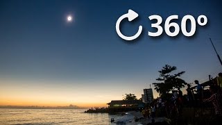 360º Total Solar Eclipse Experience 4K  Indonesia 2016 [upl. by Bucher]