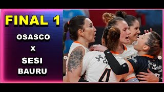 FINAL 1  OSASCO 3 X 1 SESI BAURU MELHORES MOMENTOS PAULISTA 2024 [upl. by Siloa]