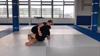 4 Half Guard Sweep b [upl. by Neersan]