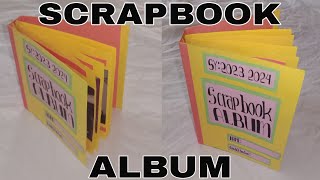 SCRAPBOOK ALBUM  DIY SCRAPBOOK SCHOOL PROJECT [upl. by Gothard146]