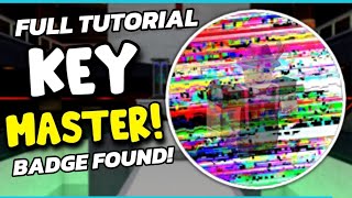 FULL TUTORIAL ON HOW GET THE ROBLOX PIGGY KEY MASTER BADGE [upl. by Waine]