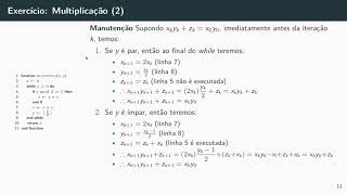 Técnicas de Programação Avançada  06  Invariantes de Laço parte 2 [upl. by Aehtla55]