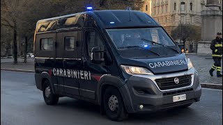 FIAT DUCATO CARABINIERI BANCA DITALIA IN EMERGENZAMILITARY POLICE TRANSPORT MONEY IN EMERGENCY [upl. by Ojok]