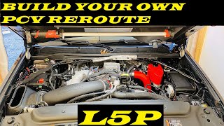 L5P Duramax PCV reroute build your own kit  test drive [upl. by Nnalatsyrc885]