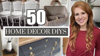 50 DIY HOME DECOR THRIFT FLIPS • AFFORDABLE DECORATING IDEAS [upl. by Manard505]