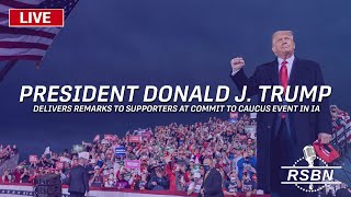 LIVE President Trump rallies voters at Commit to Caucus event in Coralville Iowa  121323 [upl. by Arodal]