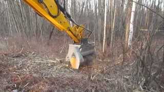 FAE Forestry Mulcher 4CX15 Backhoe [upl. by Yvaht]