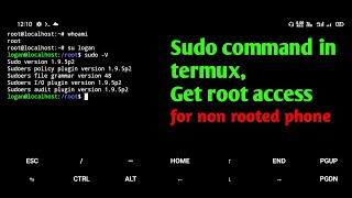 Install sudo in termux  Get root access in termux without rooting the phone [upl. by Gilmour]