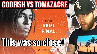 Industry Ghostwriter Reacts to TOMAZACRE vs CODFISH GRAND BEATBOX BATTLE 2019 SEMI FINAL 🔥 [upl. by Ingaborg]