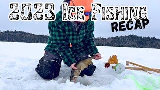 2023 Ice Fishing Recap  Compilation of Northern Maine Ice Fishing Trips [upl. by Godding]