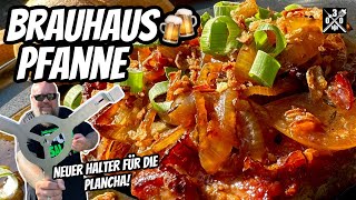 Brauhaus Pfanne Bier beim Grillen geht doch  030 BBQ [upl. by Arodoet]