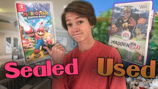 Sealed vs Used Video Games [upl. by Claire]