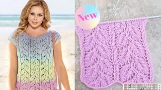 Tutorial Frunze tricotate knitting leaves pattern [upl. by Byrle]