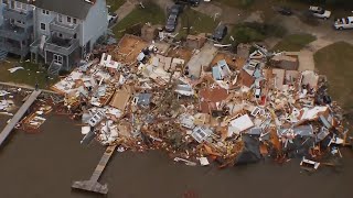 Aerial video of tornado damage in Pensacola Florida [upl. by Koral]