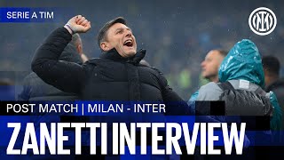 JAVIER ZANETTI INTERVIEW  MILAN 12 INTER 🎙️⚫🔵 [upl. by Orren379]