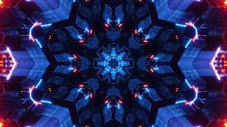 4K Animation VJ Loop Colorful abstract design with star in the middle Kaleidoscope VJ loop [upl. by Ahsinek370]