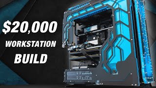 INSANE POWER 20000 Editing\Gaming Workstation Setup [upl. by Gardie807]