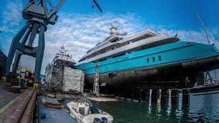 Axioma Dry Dock  Palma Mallorca  Superyacht refit [upl. by Orian553]