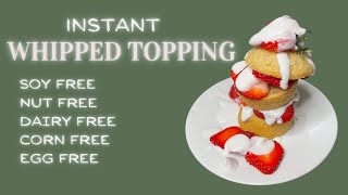 Quick and Easy Vegan Whipped Topping [upl. by Datha]