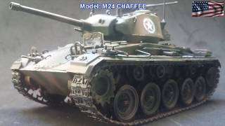 🚗 M24 Chaffee Italeri 135 tank [upl. by Eveleen]