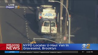 NYPD locates UHaul van sought in connection to Brooklyn subway shooting [upl. by Kwabena]