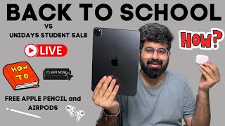 Unidays student sale live vs back to school sale  Get airpods amp apple pencil free with mac amp iPad [upl. by Ajay]