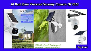 ✅ 10 Best Solar Powered Security Camera Of 2022 [upl. by Ludovika686]