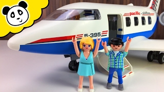 ⭕ PLAYMOBIL Film  Urlaub mit dem Passagier Flugzeug  Spielzeug auspacken amp spielen Pandid [upl. by Longfellow]