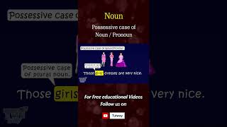 Noun  Possessive case of NounPronoun  Cases of NounPronoun  English Grammar shorts [upl. by Fredella469]