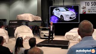 Hyundai SEMA Tuner Concept Cars  REMIX Press Conference  Veloster Elantra amp Genesis Coupe [upl. by Finegan]