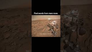 Final words from Mars rover [upl. by Ecirtel]