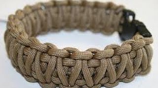 How to make 550 para cord bracelet [upl. by Llenej]