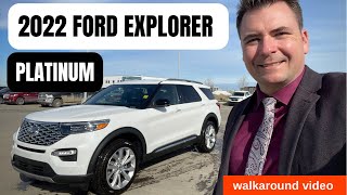 2022 Ford Explorer Platinum walkaround video 01 [upl. by Pebrook682]