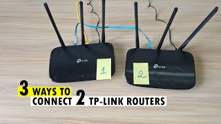 3 Ways to Connect Two TPLink Routers [upl. by Gerrie]