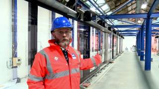 Crossrail railway systems Platform screen doors installation trial [upl. by Nortal]