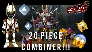 ZenOhger Almighty King ZenOh 20 PIECE COMBINATIONTRANSFORMATION LEGO MegazordUltrazord [upl. by Aivirt]