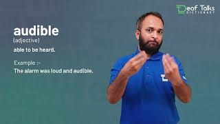 Audible  Deaf Talks Dictionary  Indian Sign Language [upl. by Loux]