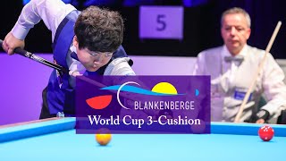 3Cushion Word Cup Blankenberge 2018  Dick jaspers vs Cho MyungWoo [upl. by Meggy]