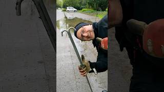 S0371 Unclogging a storm drain after rain in Germany shorts [upl. by Ahgiela345]