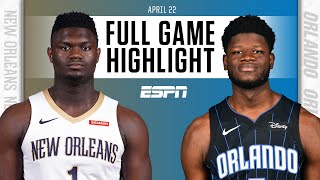 New Orleans Pelicans at Orlando Magic  Full Game Highlights [upl. by Cedar183]