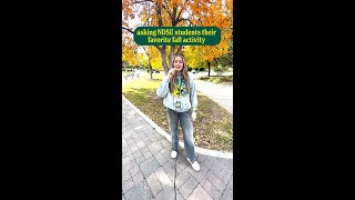 Asking NDSU Students their Favorite Fall Activities [upl. by Yaner]