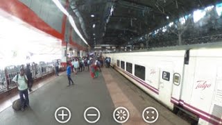 A 360Degree View As The High Speed Talgo Train Arrives In Mumbai [upl. by Asyla]