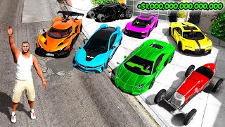 Collecting QUADRILLIONAIRE CARS in GTA 5 [upl. by Jaal492]