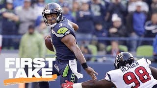 First Take reacts to Seahawks win over Texans  First Take  ESPN [upl. by Nuajed550]