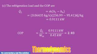 A refrigerator uses refrigerant134a as the working fluid and operates on the ideal vaporcompress [upl. by Jarita]