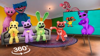 Smiling Critters React to CATNAP amp EVIL TWIN SISTER Poppy Playtime Chapter 3 its 360º VR [upl. by Gaylor]