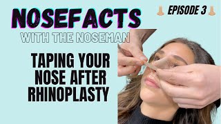 How to Tape Your Nose After Rhinoplasty [upl. by Anayra]