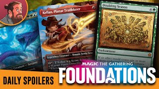 Foundations MTG Spoilers  Leyline Equipment Doubling Season in Standard Koma Alesha and More [upl. by Ennoira474]